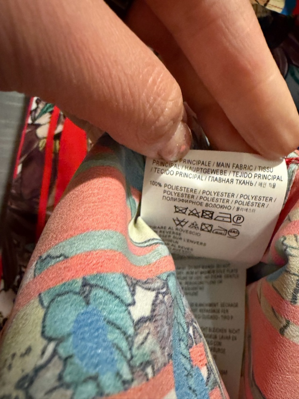 NWT Golden Goose Red Floral Stripe Ruffle Dress Size Extra Small - Picture 11 of 14